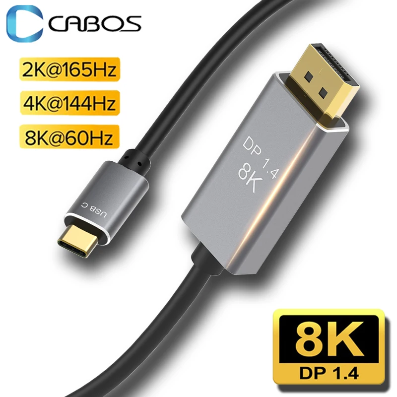 Кабель USB C к DisplayPort Кабель-переходник Thunderbolt 3 1 4 8K 144 Гц типа для MacBook Pro Samsung Huawei |