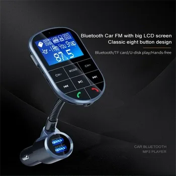

Car FM Transmitter Interior Bluetooth Hands Free MP3 Player Audio Stereo