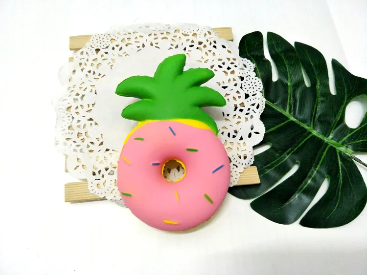 Pusquishy пены памяти пенообразователь снижение давления Игрушка имитация продуктов ананас пончики
