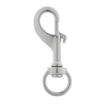 

2x Scuba Diving Stainless Steel Hook Single Ended Snap Hook Buckle Clip 88mm