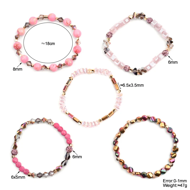 Многослойные дизайнерские очаровательные браслеты в стиле бохо, набор для женщин, роскошные ювелирные изделия из бисера, металлические массивные браслеты с кристаллами, BCSET298