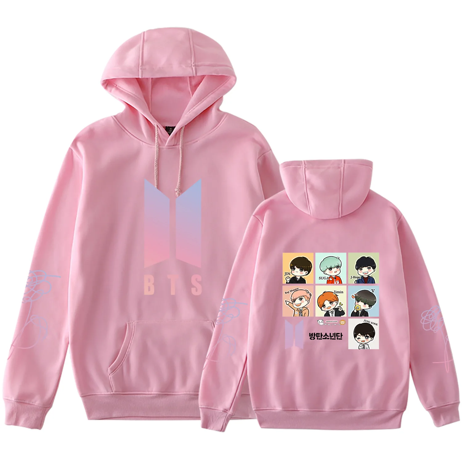 Bangtan Boys Gradient Logo Hoodies - Image 3