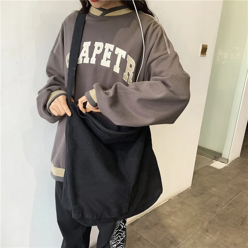 CGCBAG Casual 2022 Women Shopper Canvas Tote Bag Female Solid Simple Large Capacity Shoulder Bag Women Designer Crossbody Bags