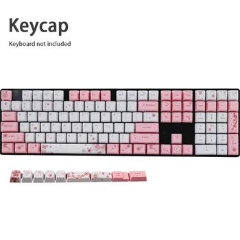 

113pcs/set Replacement PBT Keycap Fashion Accessories Easy Install OEM Profile Ergonomic Dye Subbed Mechanical Keyboards Cover