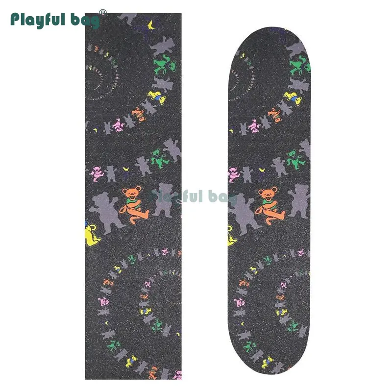 Playful Bag 83x23cm Double rocker skateboard DIY sandpaper OS780 skateboard decorative sticker Sandpapaer with pattern AMB67