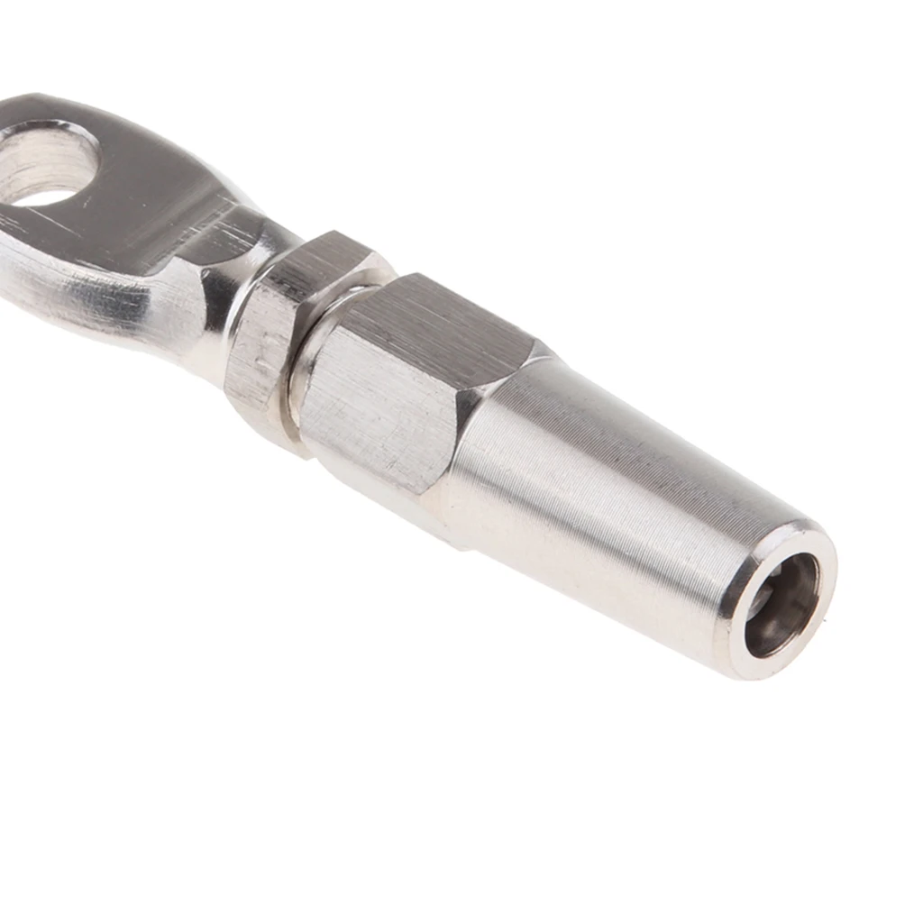316 Marine Grade Stainless Steel Swageless Eye Terminal For 4mm Wire Rope 316 Marine Grade Stainless Steel Swageless Eye Terminal For 4mm Wire Rope