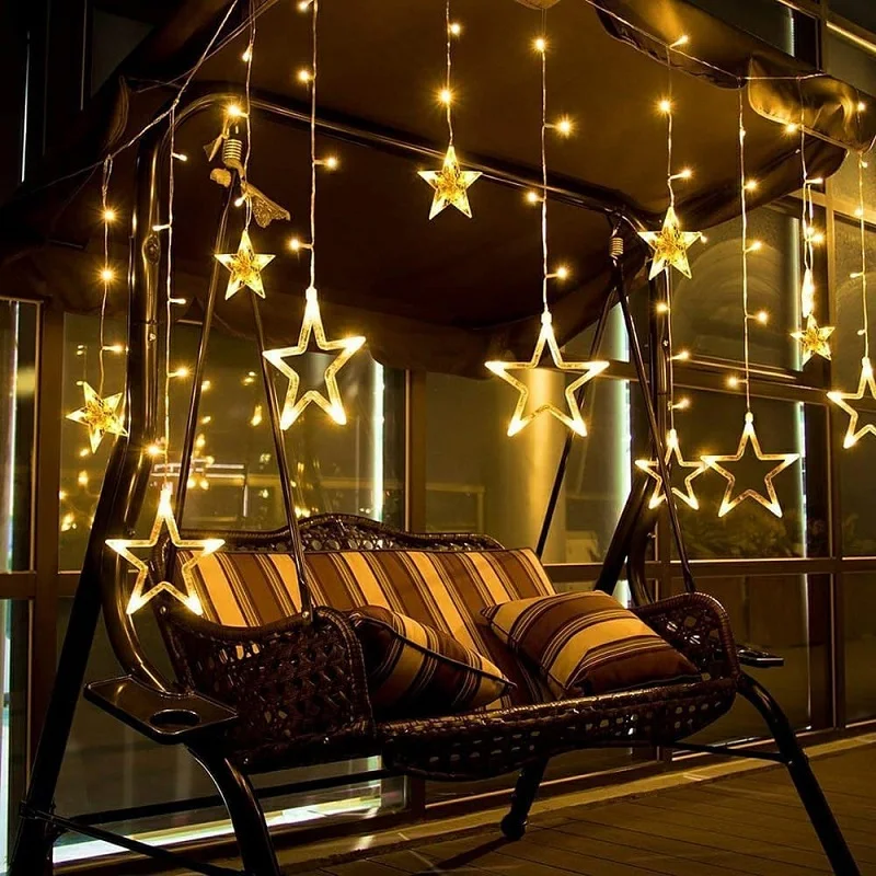 

3M LED String Lights 8 Modes Star String Light 220v 110v Fairy Lights Garland Christmas Lighting for Party Wedding Holiday Decor