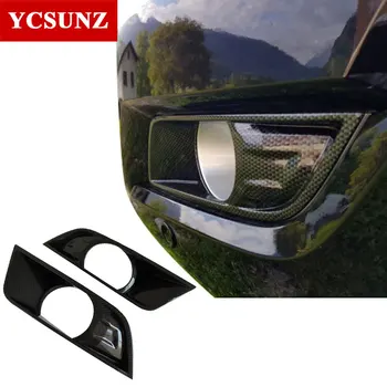 

car Accessories ABS Carbon Fiber Fog Light Cover For Ford Ranger T7 2016 2017 2018 Wildtrak