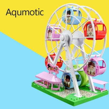 

Aqumotic Rotating Ferris Wheel Music Box Big Musican Boxes Amusement Park Decor Children's Day Gifts Daughter's Present