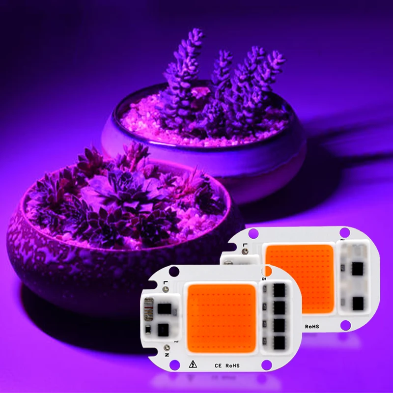 5Psc LED Grow COB Chip PhytoLamp Full Spectrum 220V 110V 20W 30W 50W DIY For Indoor Plant Seedling Grow Flower Growth Fitolamp