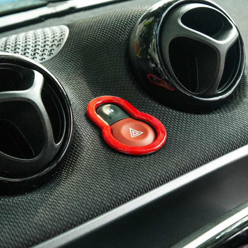 Предупреждающая кнопка для украшения Mercedes New 453 Smart Forfour Fortwo ABS внутренняя отделка