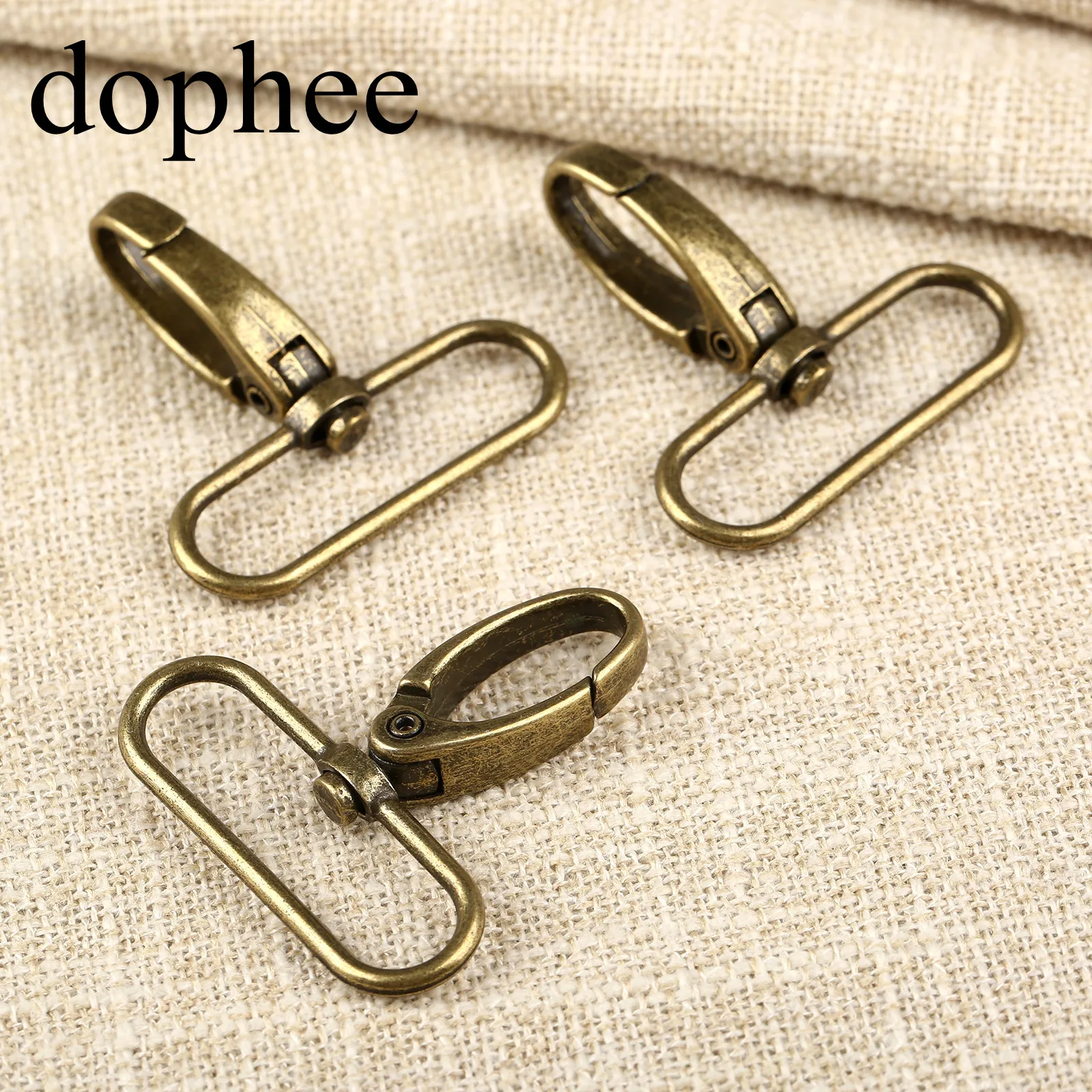 Dophee 20pcs/lot Metal Luggage Bag Dog Buckle Snap Hook Bag Hanger
