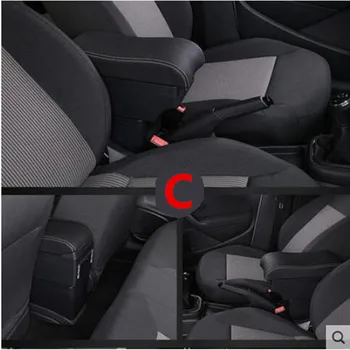 

For Nissan March Micra K13 MK4 IV armrest box central Store content Storage box with cup holder ashtray USB interface 2010-2017