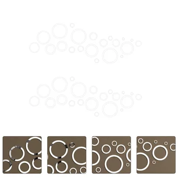 

2 Sets Wall Decal Prime Acrylic Wall Sticker DIY Wall Decal for Room