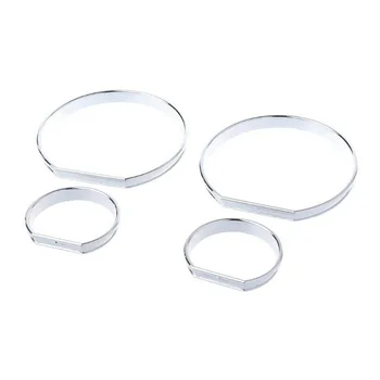 

Interior Dial rings Silver Panel Accessory Chrome plating Gauge AC M-Tech