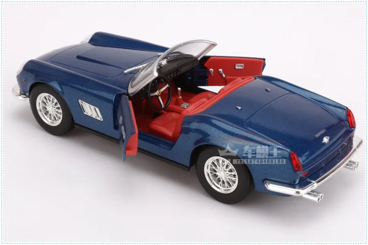 Bimeigao 1:24 соотношение модель сплава Модель автомобиля Ferrari 250GT конвертируемая модель спортивного автомобиля