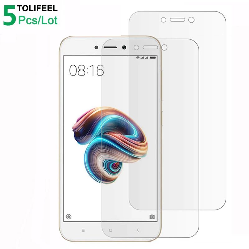 5 шт. закаленное стекло для Xiaomi Redmi 5A защита экрана 9H 2.5D Защитное телефона