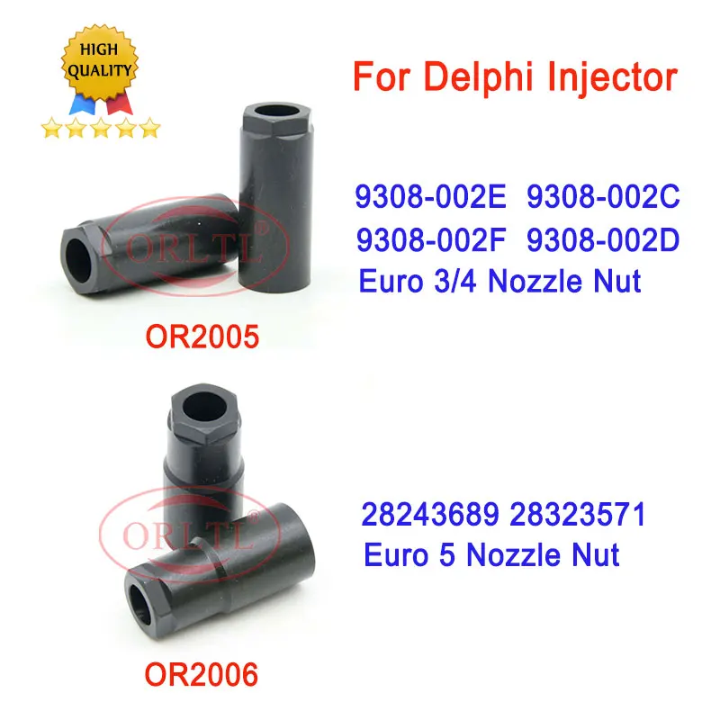 

Гайка форсунки инжектора ORLTL ED01 9308-002E, колпачок 9308-002C 9308-002F 9308-002D 28243689 28323571 Евро 5 евро 3/4 для deIphi