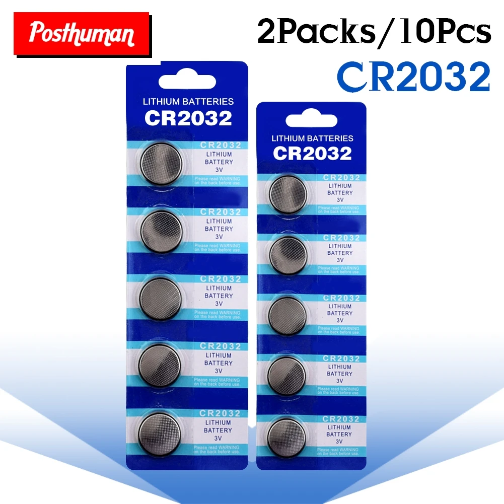 10 шт. CR2032 батарея для монет DL2032 KCR2032 5004LC ECR2032 литиевая кнопка батареи 3 в часов