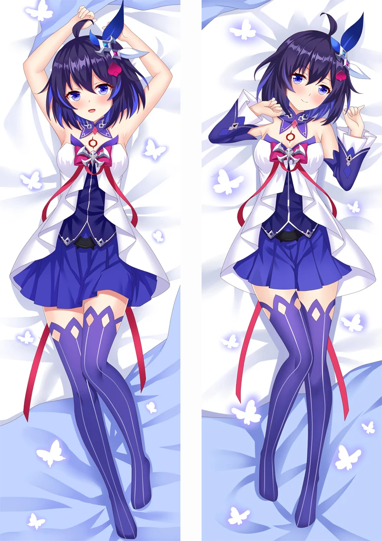 MMF benghuai xueyuan MmiHoYo Honkai Impact sexy Kiana Kaslana & Райден Мэй наволочка Murata Himeko Dakimakura|Наволочка| |