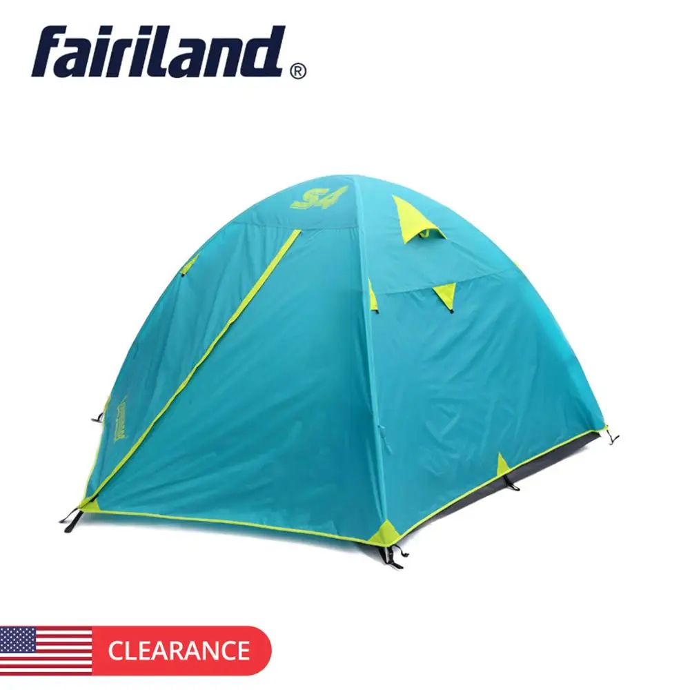 

4 person camping tent double layer wind proof outdoor tent for 3 season hiking camping traveling 365*250*156cm 11.9*8.2*5.1ft