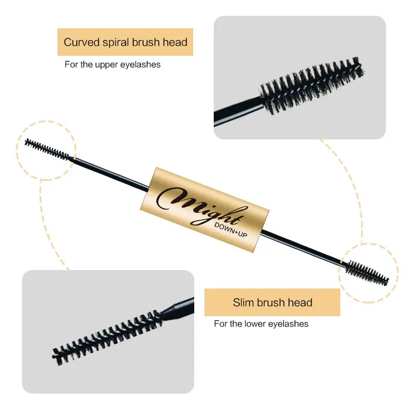Двухконфорочная вафельница для Mascara длительный стройные щипцы для завивки волос натуральный Водонепроницаемый устойчивый к пятнам, тушь для ресниц и бровей