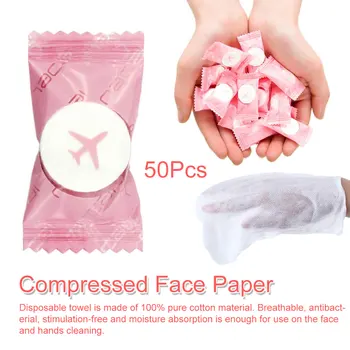 

50pcs/lot Outdoor Travel Magic Compressed Disposable Towel Tablet Capsules Cloth Wipes Paper Nonwoven Tissue Mask