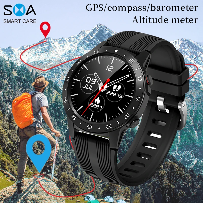 SMA M5 Smart Watch Men Women Smartwatch Android IOS Compatible Waterproof Fitness Activity GPS Compass Bluetooth Call Smartwatch