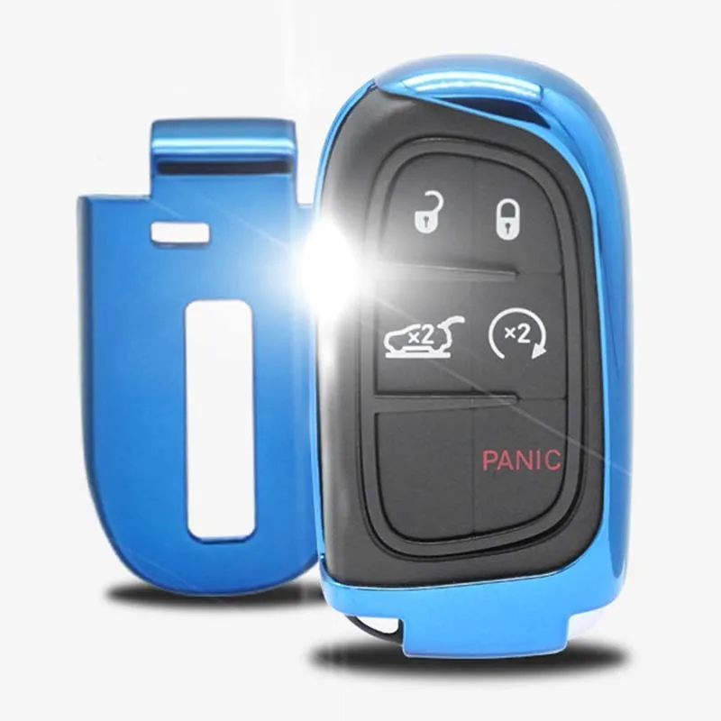 Чехол для ключей TPU Fob 1 шт. аксессуары мягкий для Jeep/Chrysler/Dodge для Dodge Зарядное устройство 2011-up