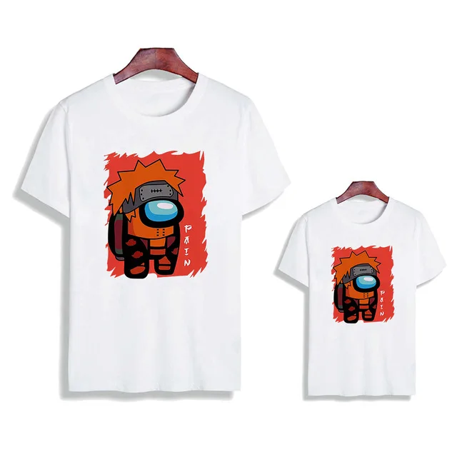 

Family look matching clothes. Parents and children's T-shirts are fashionable and all-match Western style super soft T-shirts