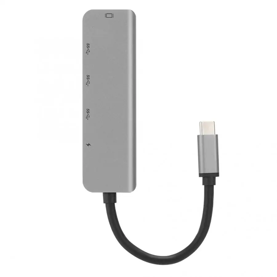 Тип-C концентратор usb 5 в 1 HDMI USB3.0 быстрой зарядки PD Тип тип-c док-станция USB хаб для MacBook/IPad Pro