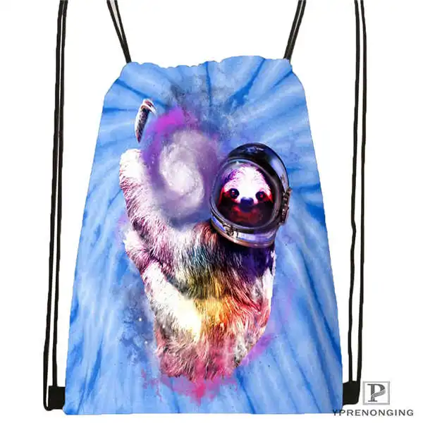 Drawstring Backpack Пользовательский Чехол-ленивый медведь-зачистки-походная сумка на шнурке милый рюкзак для детей(черная спинка) 31x40 см#180611-01-14 - Цвет: Drawstring Backpack