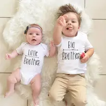Летняя новая стильная детская футболка с надписью «brother zhuang»; Детский комбинезон с надписью «Brother»; AliExpress