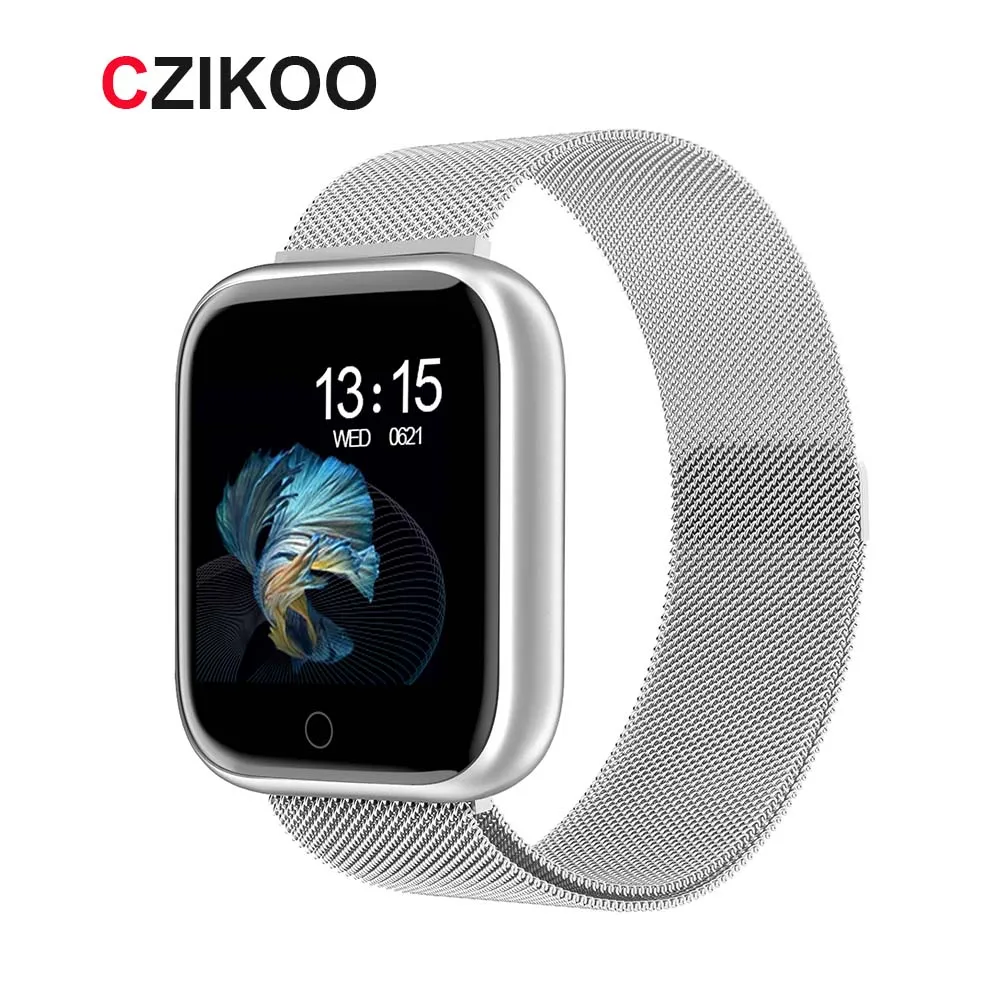 

Smart watch T80 Fitness Tracker Heart Rate Monitor Blood Pressure Women men Smartwatch For Android IOS pk iwo 12 iwo8 iwo 10