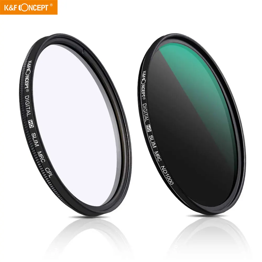 

K&F Concept ND1000 CPL Polarizer Filter 37/40.5/43/62/67/82mm Filter Kit Neutral Density for Cameras W/ Multi Layer Nano Coated