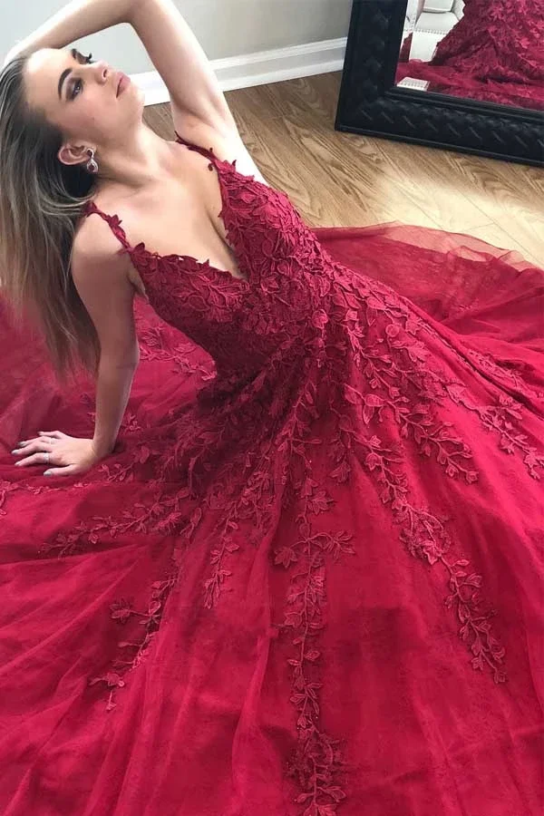 Платья для выпускного вечера, длинные,, тюлевые Аппликации, Vestidos De Gala, v-образный вырез, вечерние платья, Robe De Soiree Vestido Formatura