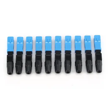 

10Pcs SC/UPC Fiber Optic Connector FTTH Embedded Single Mode Assembly Fiber Optic Quick Connector Fiber Optic Fast Connector