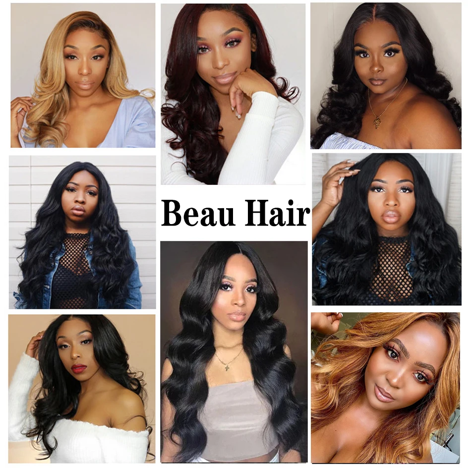 Brazilian Human Hair Weave Body Wave Bundles With Frontal Human Hair 3 Bundles With Closure13x4 Frontal Brazilian Hair Extension