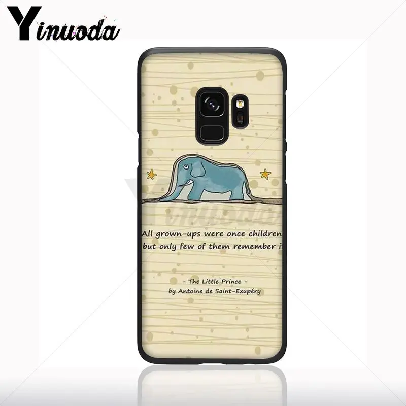 Hewan Gajah India Hitam Lembut Ponsel Case untuk Samsung Galaxy S10plus S9 S8plus S10e A50 A70 A10 Ponsel