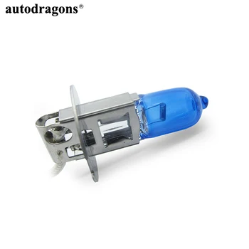 

autodragons H3 Car Plasma Halogen headlight bulb 3500K 8500K 7500K xenon headlight golden white super white blue white