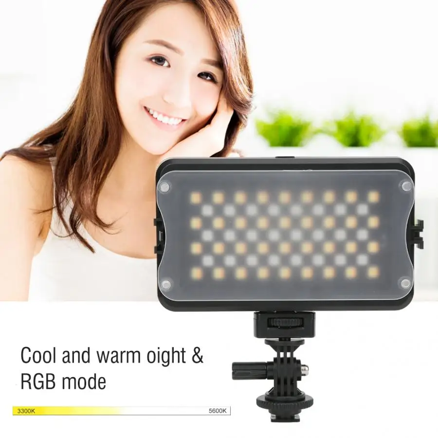 VILTROX RB10 2500 K-8500 K мини светодиодный RGB видео светильник заполняющий светильник встроенный Аккумулятор для камеры телефона студийный RGB светильник