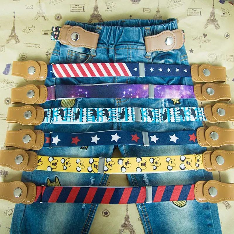 

Kids belt elastic belt no buckle stretch canvas belt for boys gesp vrije stretch riem ceinture enfant buckle free belt 2019