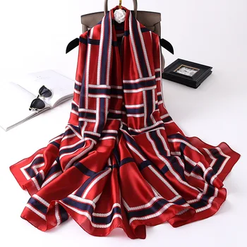 

Summer Long Scarf Polyester Striped Large Shawls Wraps