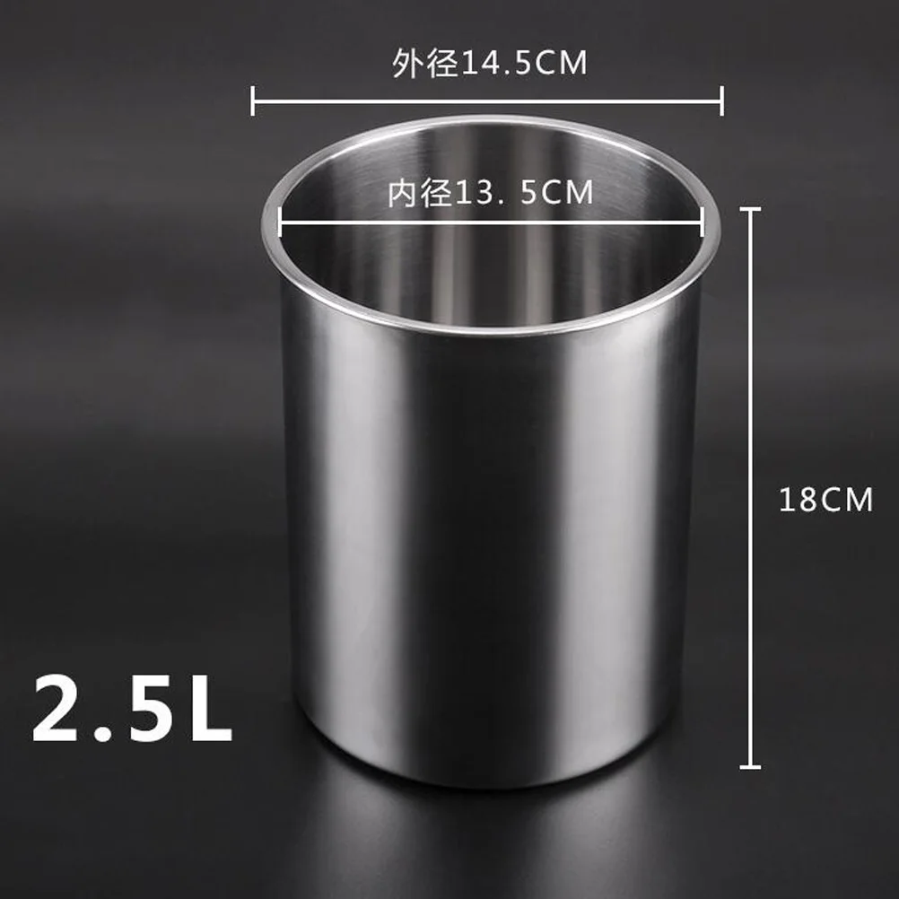 1Pc Wine Cooler 2.5L Large Capacity Stainless Steel Ice Bucket Cooler Wine Bottle Chiller for Bar Kitchen Home