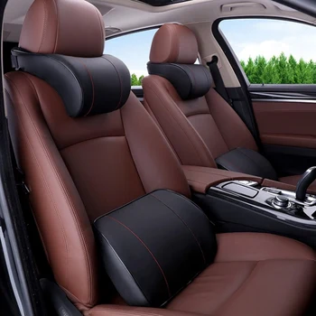 

Car Ventilation Headrest, Memory Cotton Leather Automobile Rest Headrest, Automobile Safety Seat Neck Support Cushion