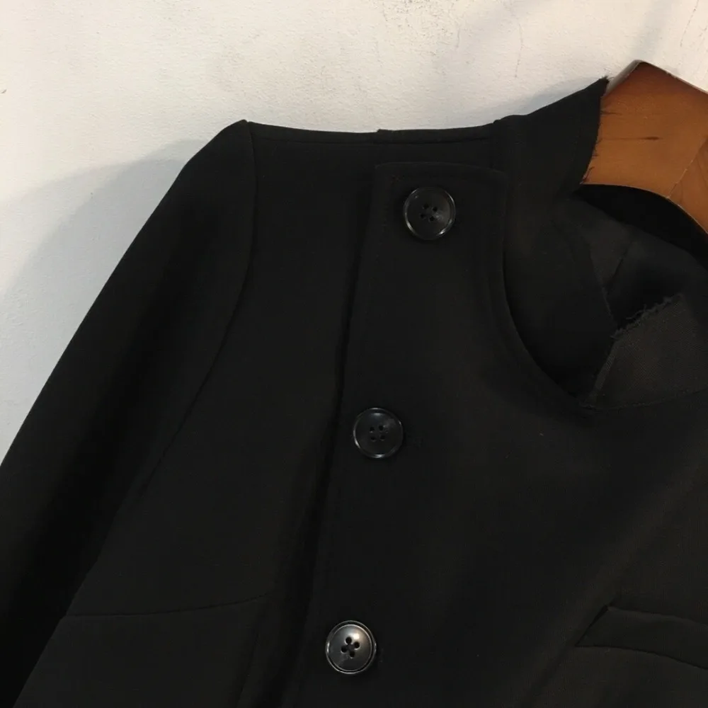 Новейший женский сетчатый ассиметричный пиджак в стиле пэчворк женский тонкий модный пиджак верхняя одежда ddxgz2