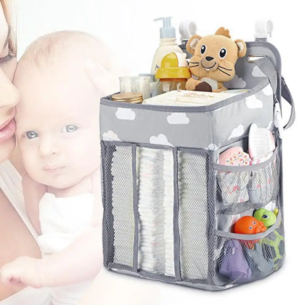 

Baby Stroller Hanging Nursery Organizer Multifunctional Diaper Caddy Storage Bag Crib Hanging Bag Hanging Nursery Bag In Stock
