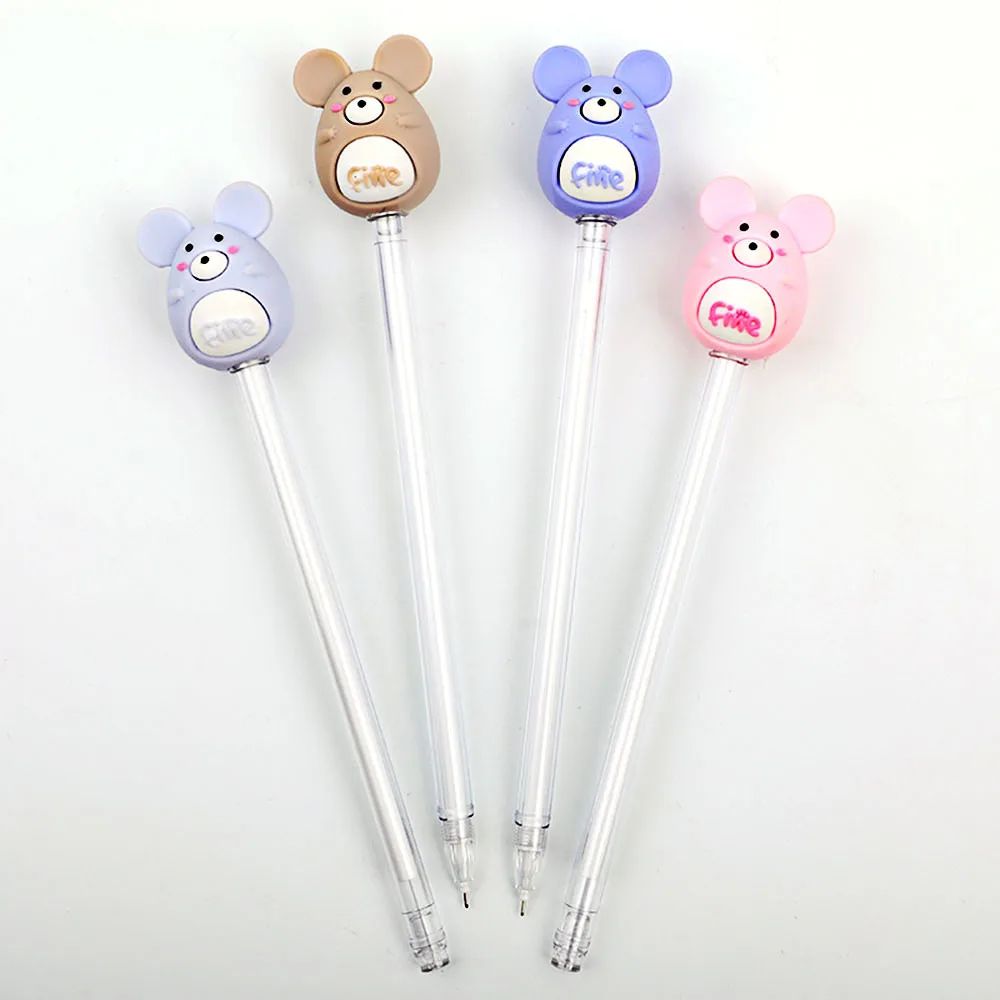 Mignon créatif dessin animé Gel stylos étudiants écriture outil encre noire accessoires de bureau stylo apprentissage école fournitures de papeterie