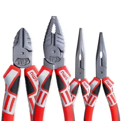 6''/7''/8”Multifunctional Wire Cutter German Electrician's Pliers Thickened Clamp Head Chrome Vanadium Steel Electrician Tools