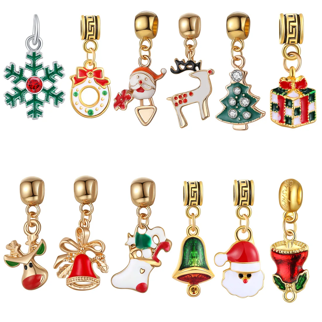 10 видов Рождественский календарь Подарочная коробка DIY Merry Christmas Advent календарь Подвески с 24 маленькими аксессуарами для домашнего декора